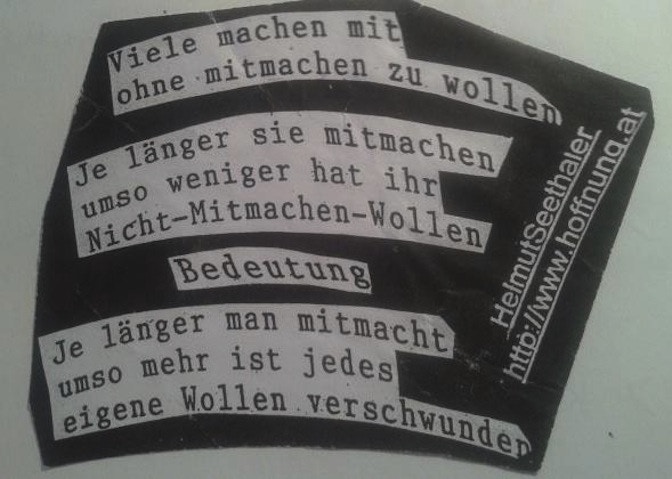 helmut seethaler - zettelgedicht