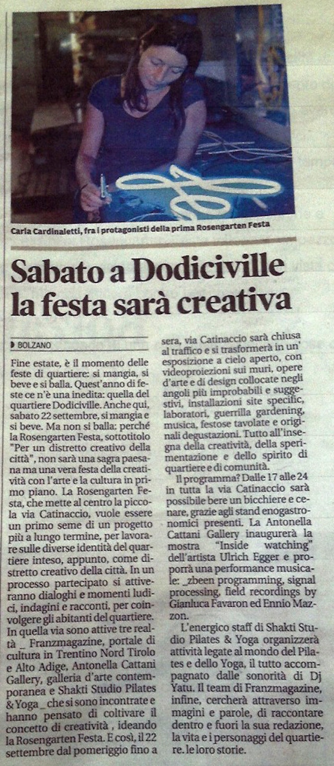 Rosengarten Festa_2012_Sabato a Dodiciville la festa sarà creativa