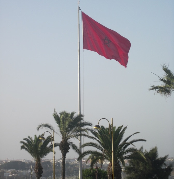 Hallo Ciao Maroc - Fahne