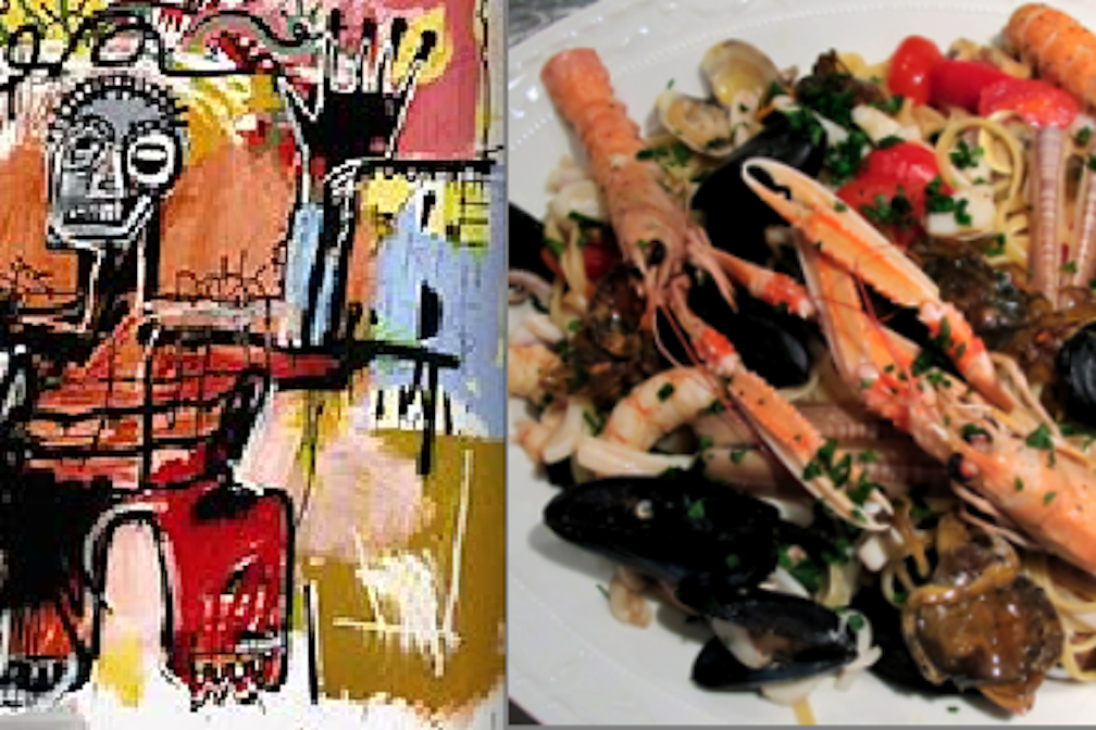 Jean-Michel Basquait “Untitled 1981” – Spaghetti allo scoglio