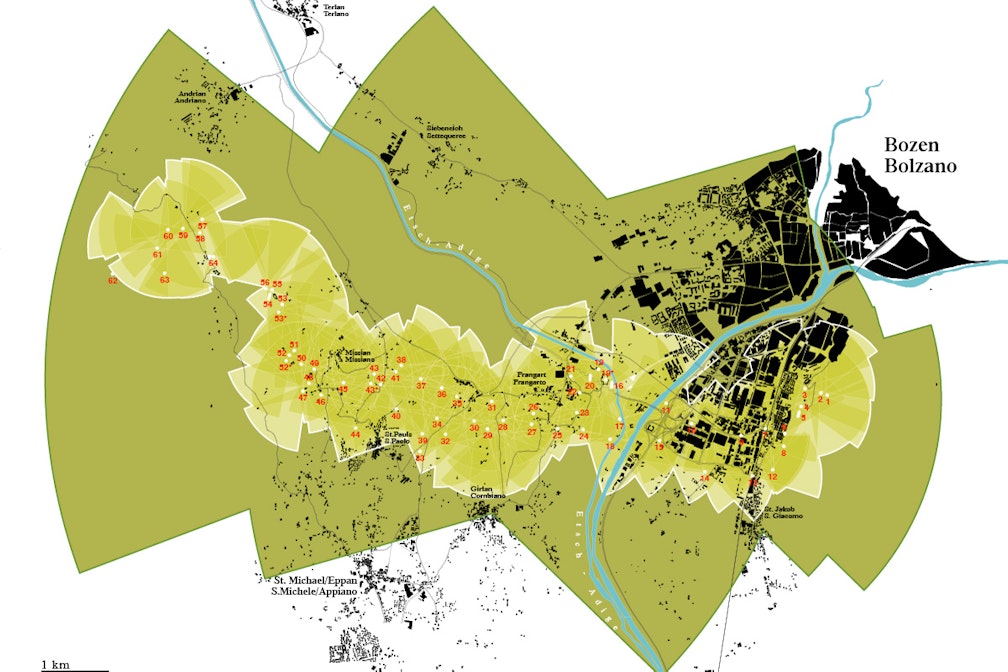 Vertiefung zur Verteidigungsanlage Bozen Süd vom Architekten Heimo Prünster