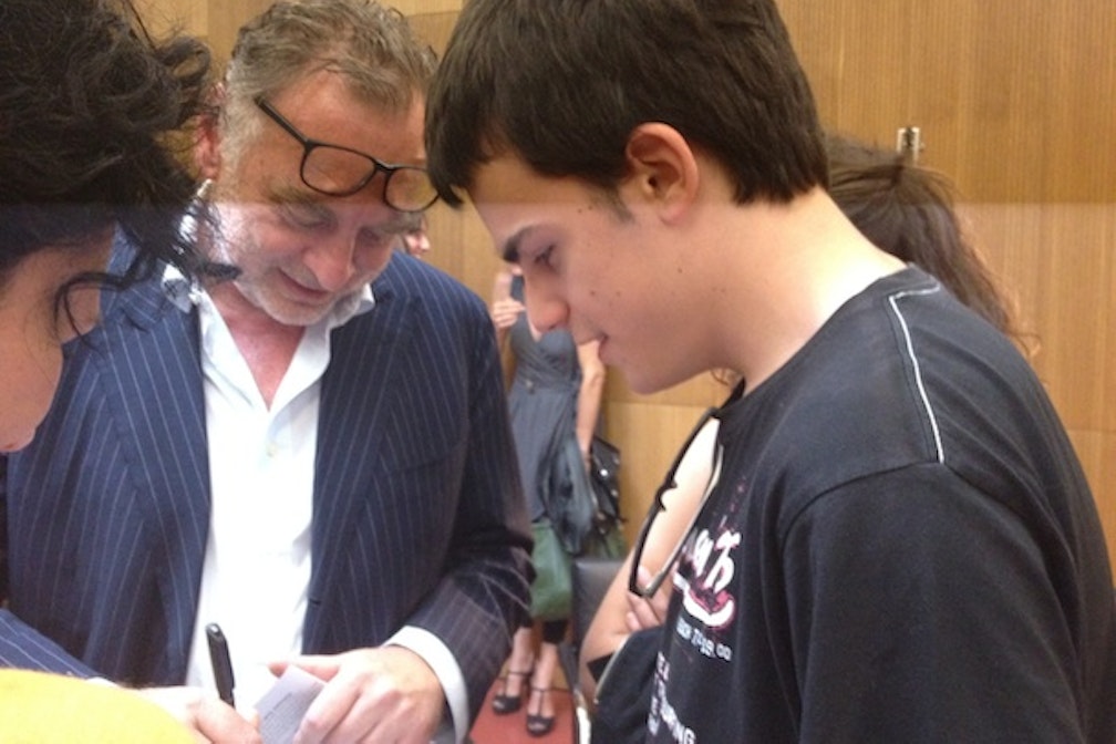 He’s in town: Rudolf Stingel gestern zu Gast bei artiparlando in Bozen