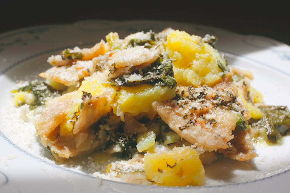 Pizzoccheri mit Spinat