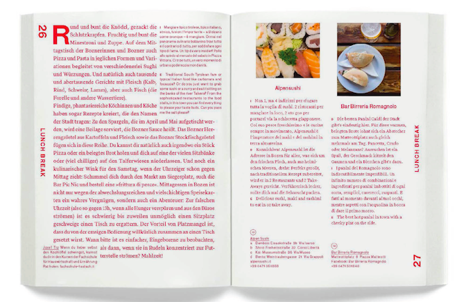 JOSEF travel book Bolzano Bozen 2015