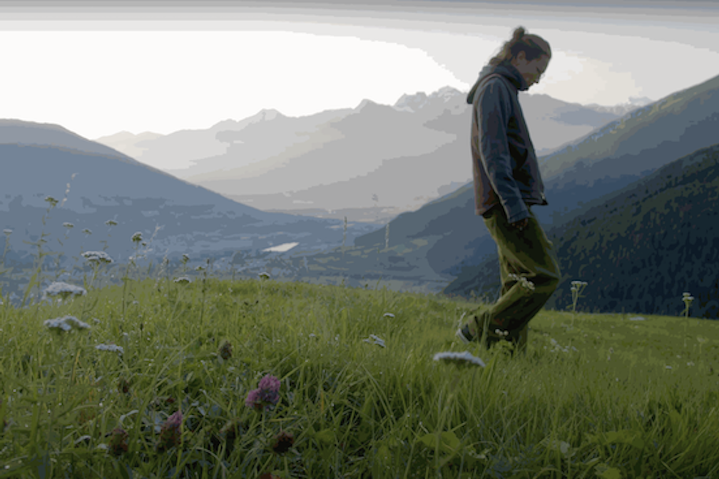 Südtirol Vinschgau Gehen oder Bleiben Filmstill Annalena Tappeiner
