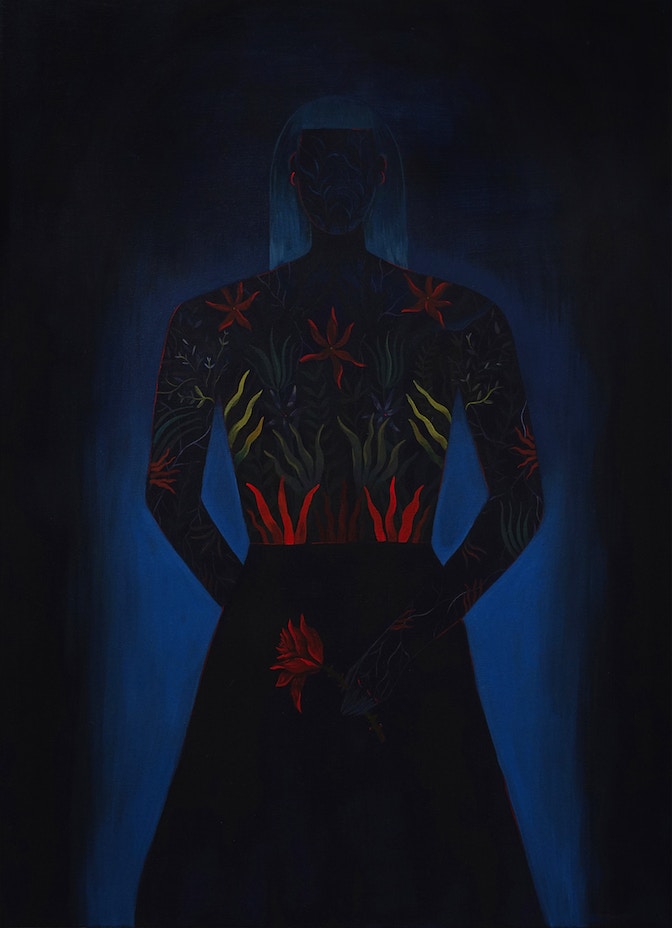 Margherita Paoletti, Rosalía, acrilico su tela, 60x80 cm, 2024