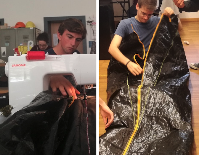 Schlafsack sacca a pelo in the making unibz