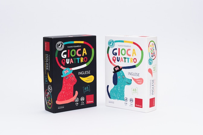 MarameoLab, Gioca quattro, Erickson, packaging