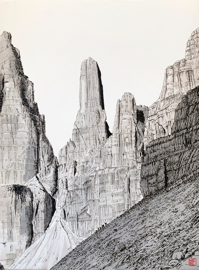 4.Marcello Nebl_Campanil Basso_2020_Acrilico su tela_80x60