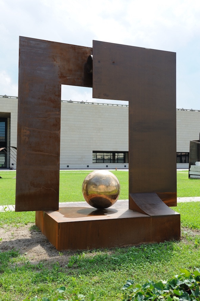 Oltre il Tempo 2011 ACCIAIO CORTEN+BRONZOcm. 450x480x140