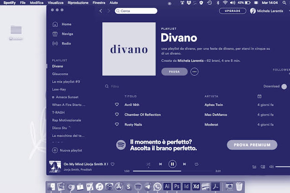 Un DIVANO (su Instagram) per tenersi compagnia ai tempi della quarantena