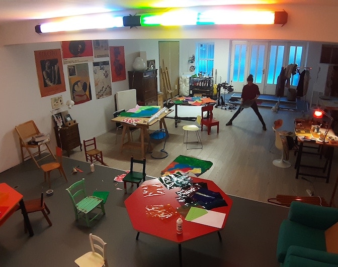 Allestimento per il laboratorio sul mostro, in collaborazione con Francesca Morello