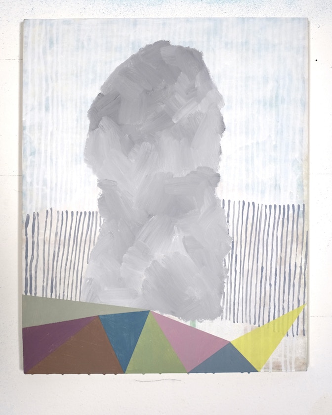 Elegia (1) 2019 - acrilico su tela, cm 50x40