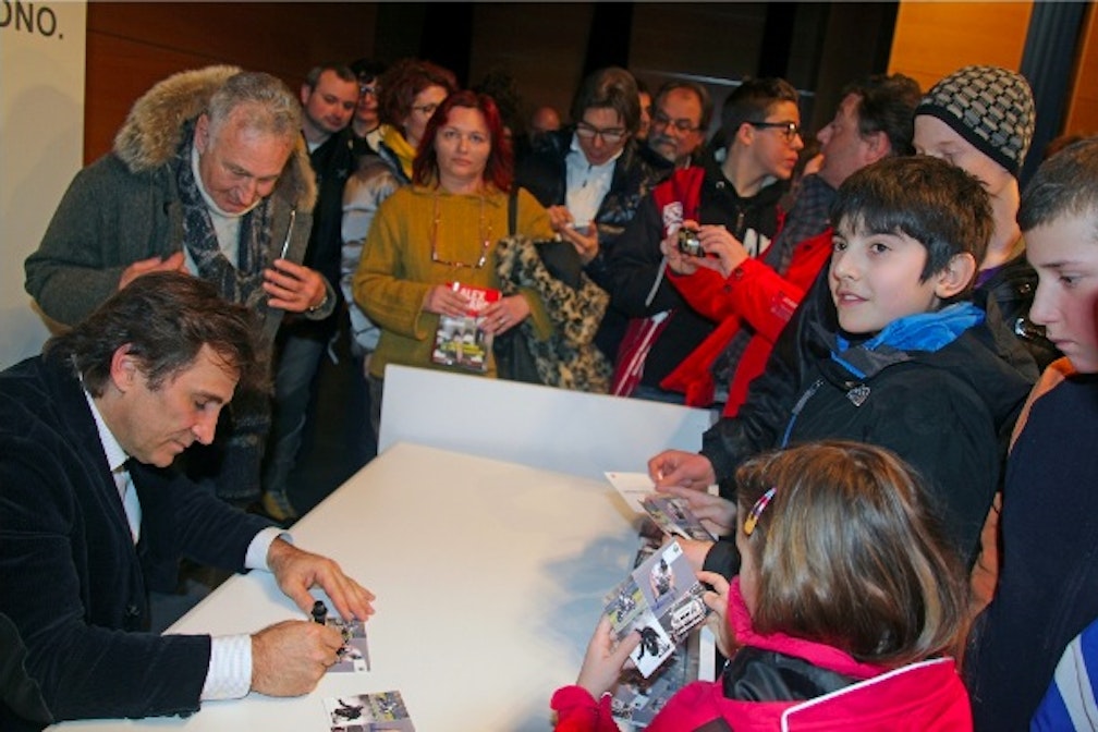Alex Zanardi in visita Val Badia. La storia di un campione