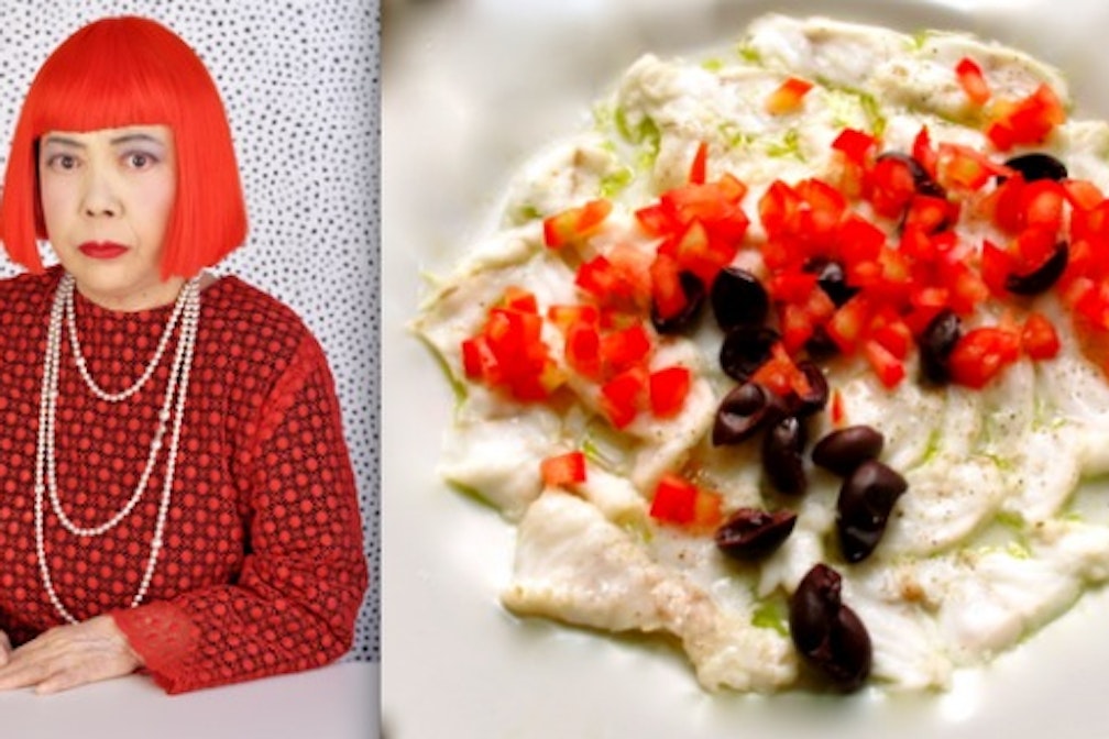 Yayoi Kusama /Portrait/ – Tagliata di rombo al forno