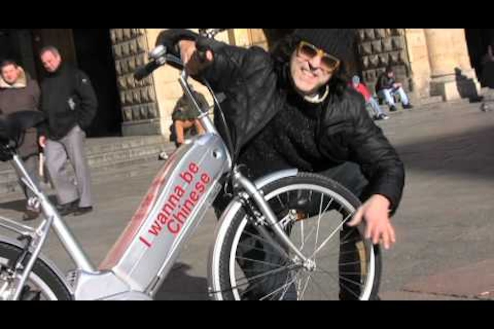 KunStart in bicicletta con Ganahl e Baruchello