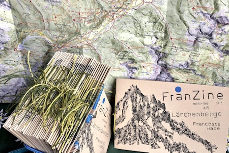 FranZine mini-me A6 n°1, Francesca Habe Lärchenberge (c) Francesca Habe Greetings from FranZine