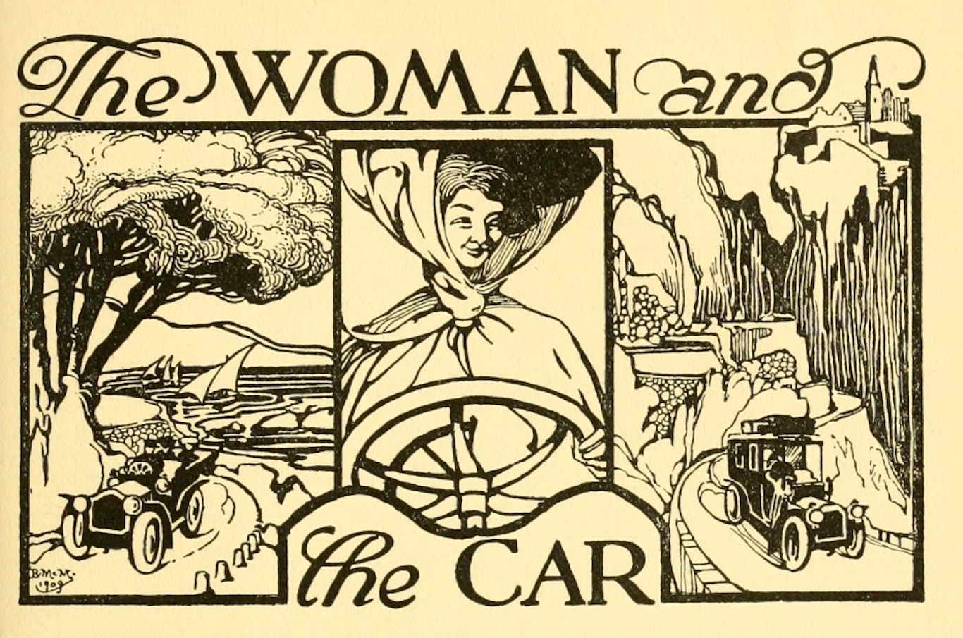 Screenshot: The American Woman Abroad by Blanche McManus, The woman and the car © Blanche McManus
