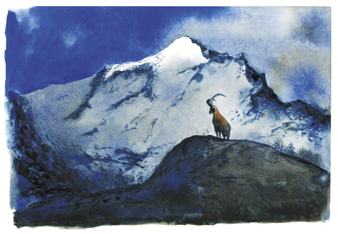 Le illustrazioni del libro "Sulle Alpi. Un viaggio sentimentale" © Piero Macola