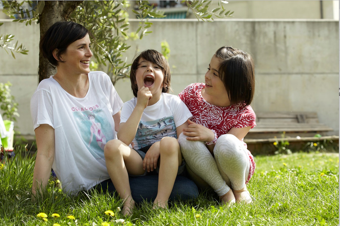 Lisi Tocca 2014 mit ihren Kindern Luis und Leni, © Ingrid Heiss