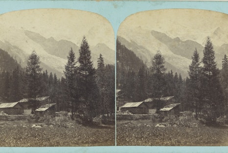Vallee de Chamounix avec le Mont-Blanc. © Adolphe Braun Lum de soredl o dell’incanto eterno del solstizio d’estate