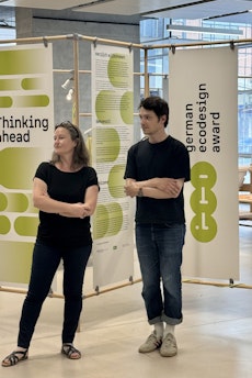 Ingrid Krauß und Felix Kummich vom Internationalen Design Zentrum Berlin © Susanne Barta Design für heute. Design für die Zukunft.