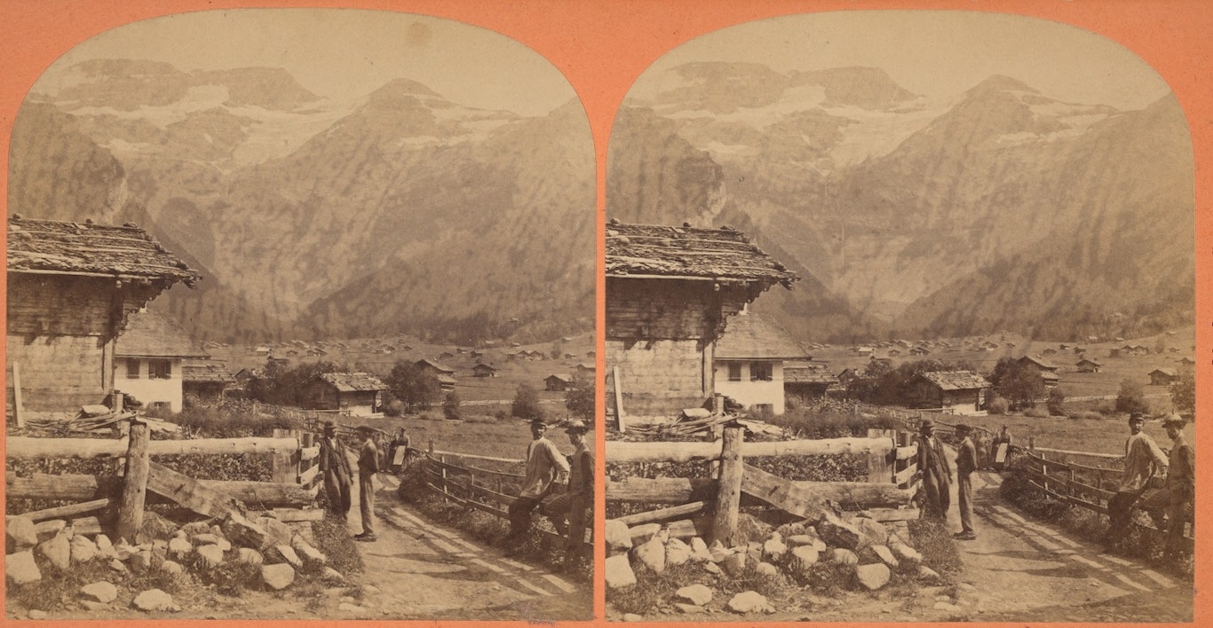 Vue des Diablerets, prise a Ormont - Dessus. © E. Lamy