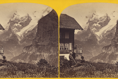 L'Eiger vu de Murren. Suisse. by William England 11° Luna Piena dell’Anno