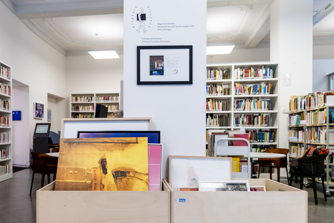 Artoteca Alto Adige, Biblioteca Provinciale Italiana Claudia Augusta, BAW, day 5, © Fanni Fazekas/Cooperativa 19