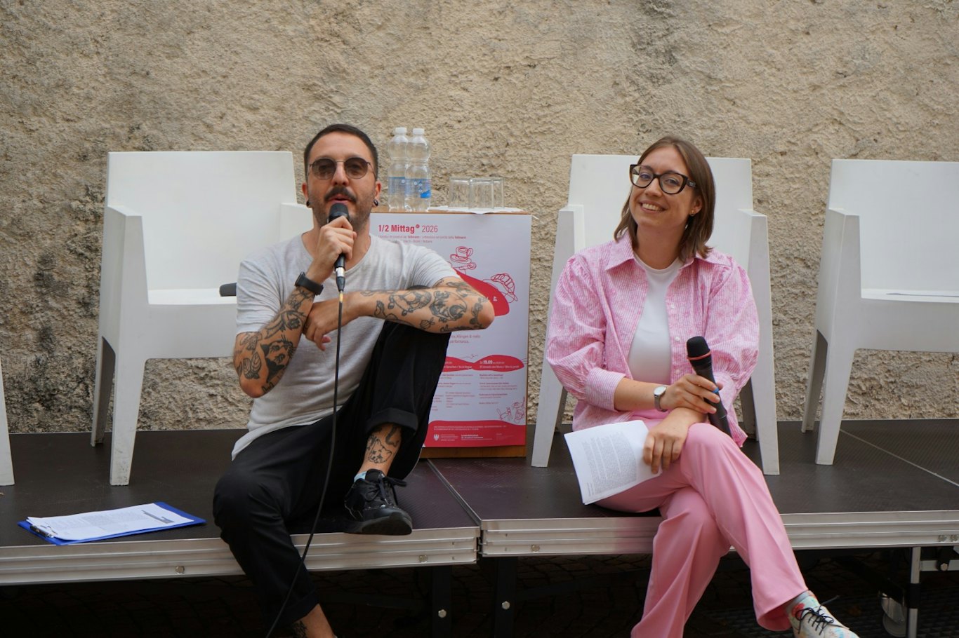 Matteo Jamunno und Nadia Rungger, 1/2 Mittag am 05.09.2026, © Landesbibliothek Dr. F. Teßmann