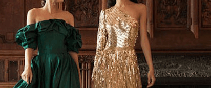 関税送料込【MAC DUGGAL】ロング ワンピース プリーツ ゴールド Mac Duggal | ShopSimon