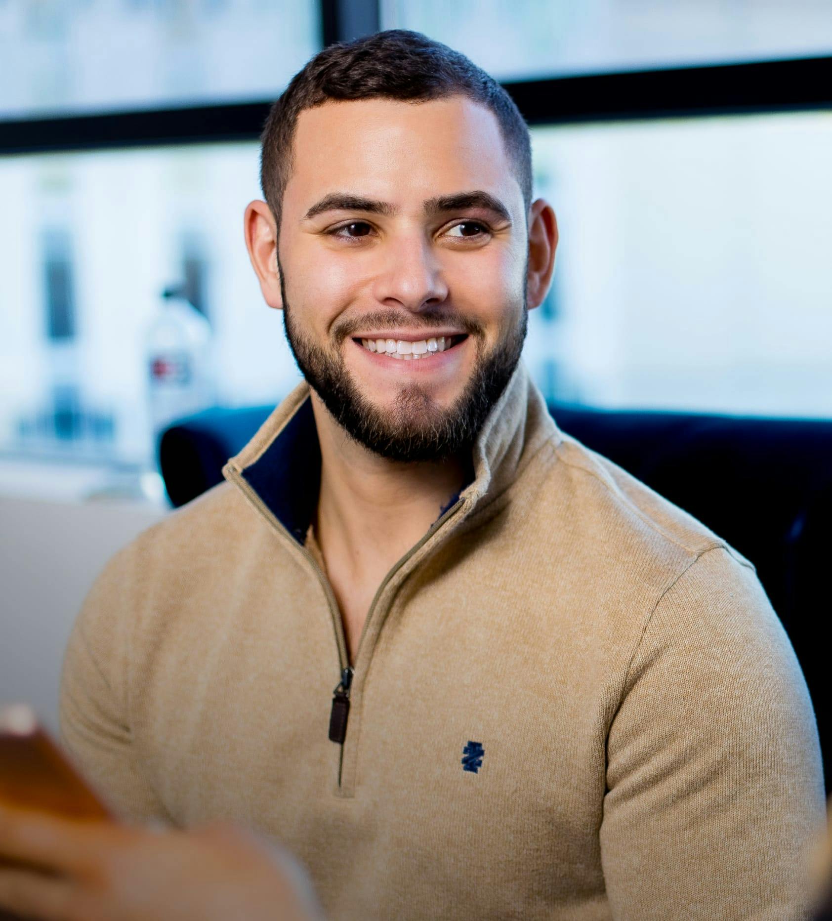 Man smiling