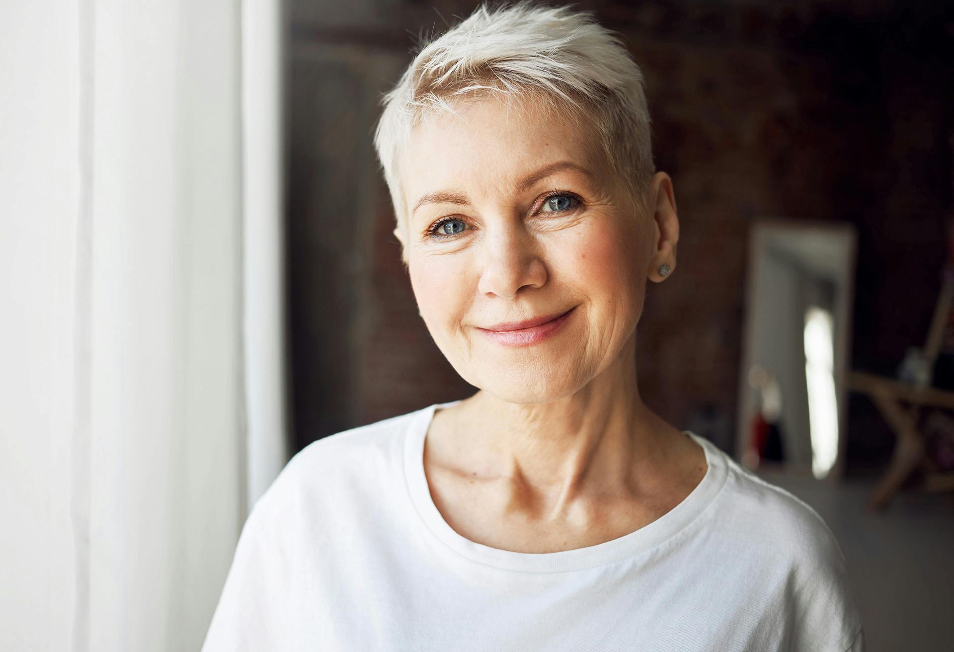 Older Woman with Short Hair