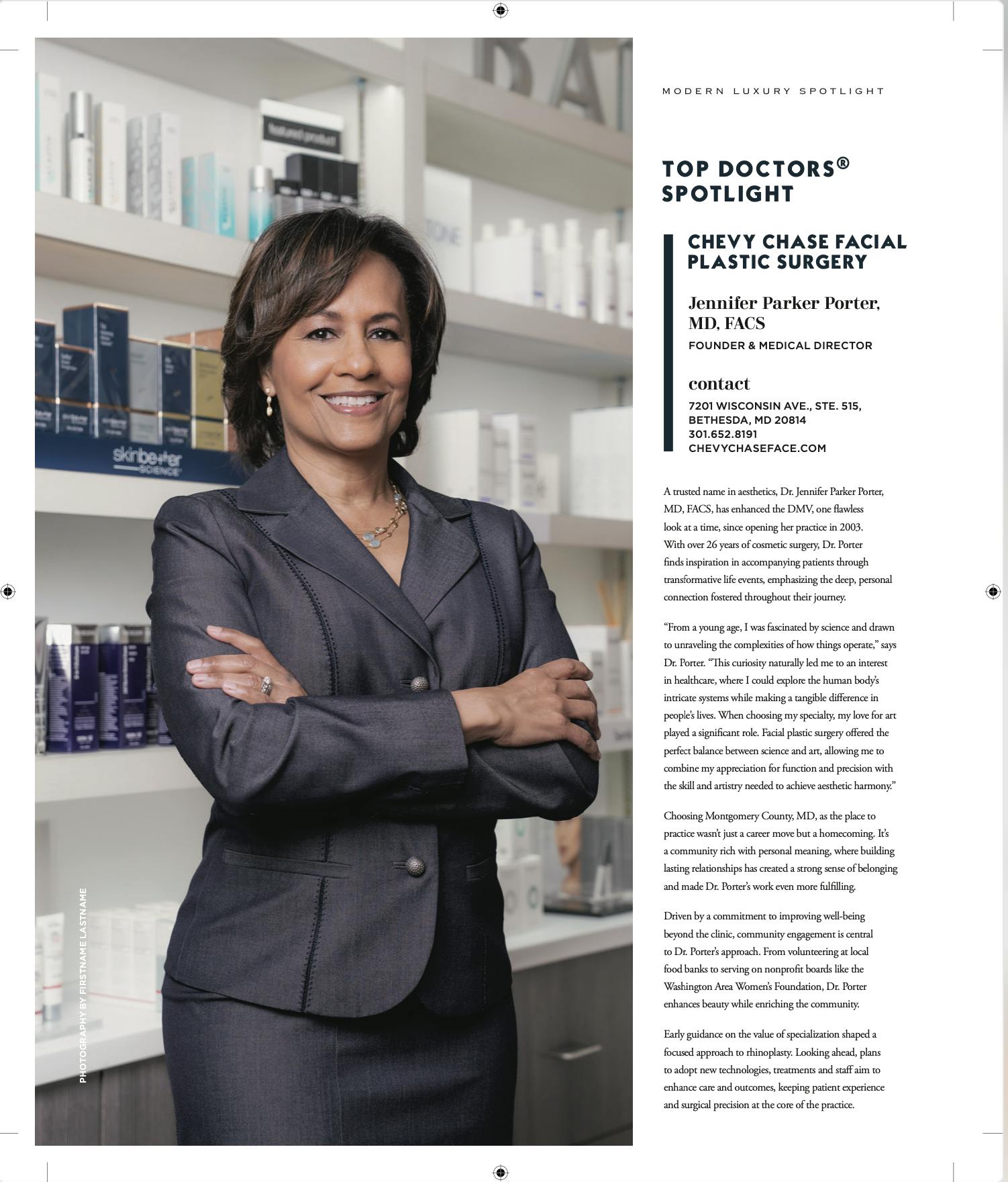 DC Modern Luxury, Top Doctors Spotlight