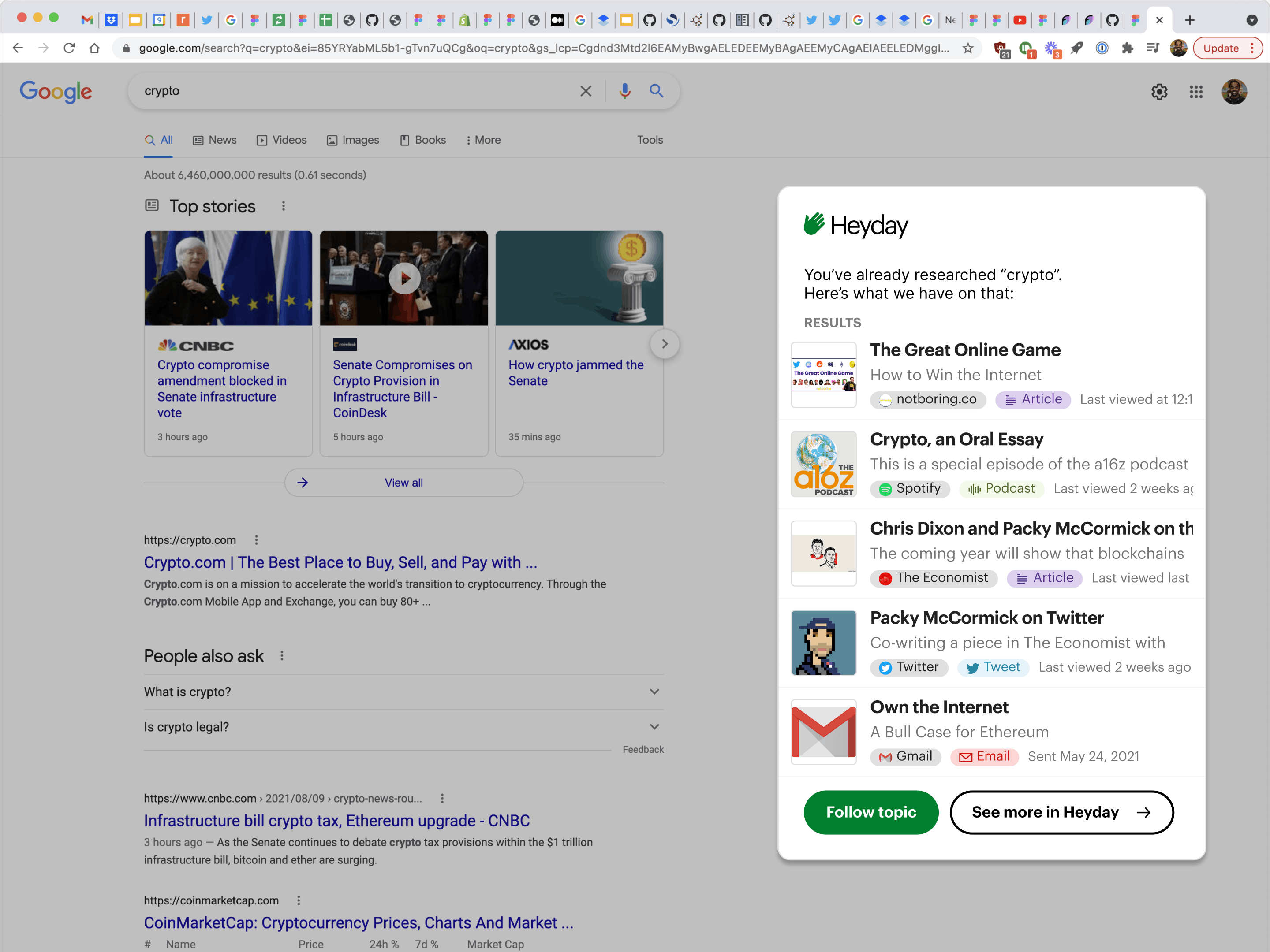 Heyday search assistant