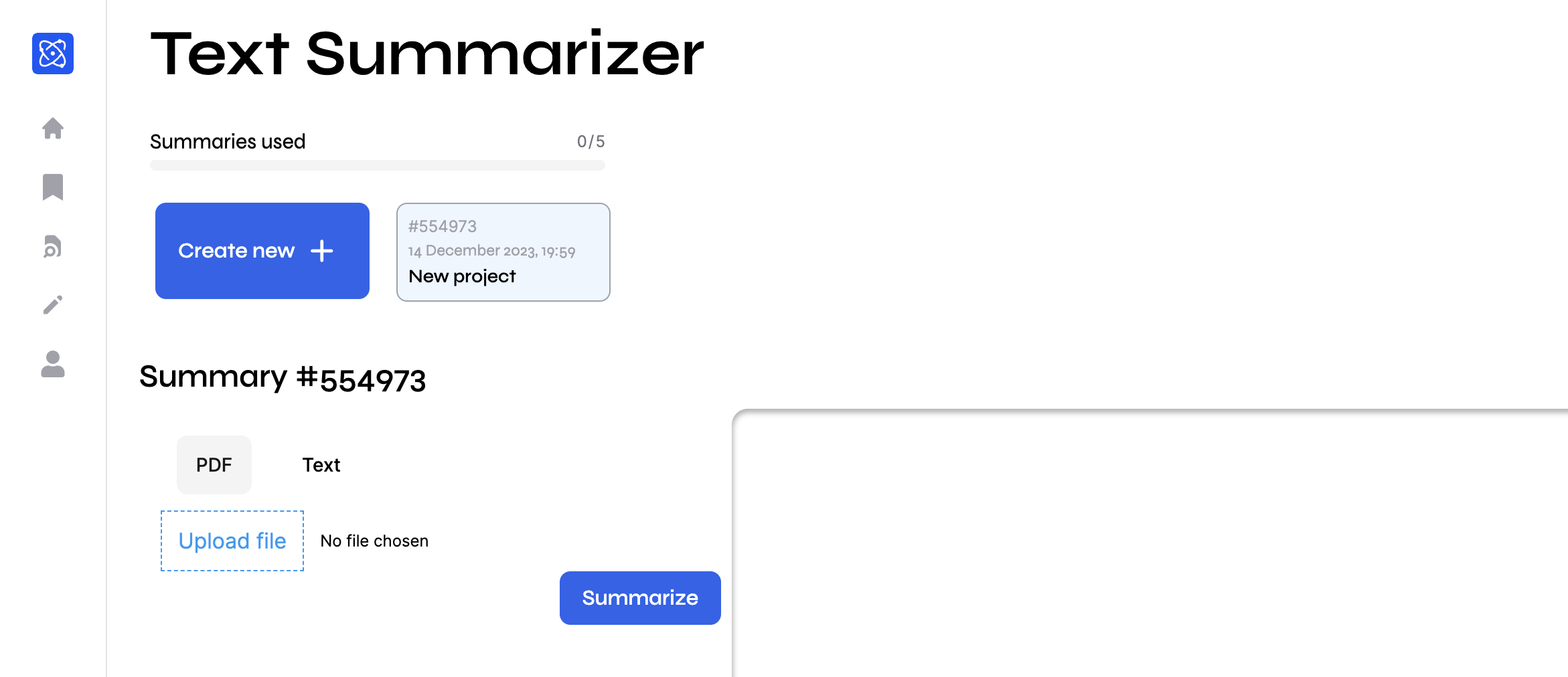 Textero AI text summarizer
