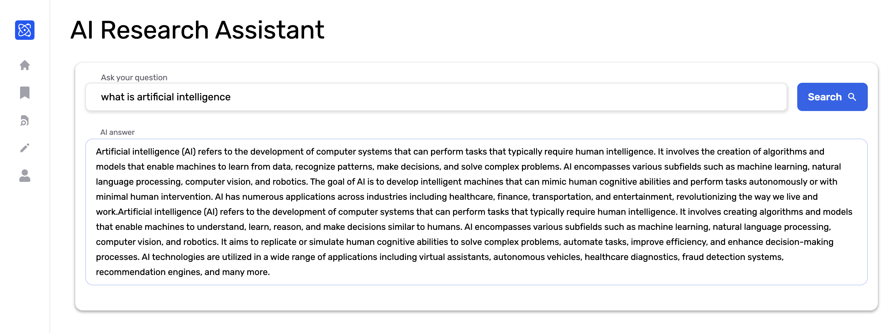Textero AI research assistant