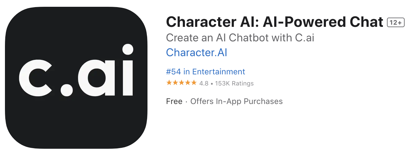 CharacterAI on the Apple App Store