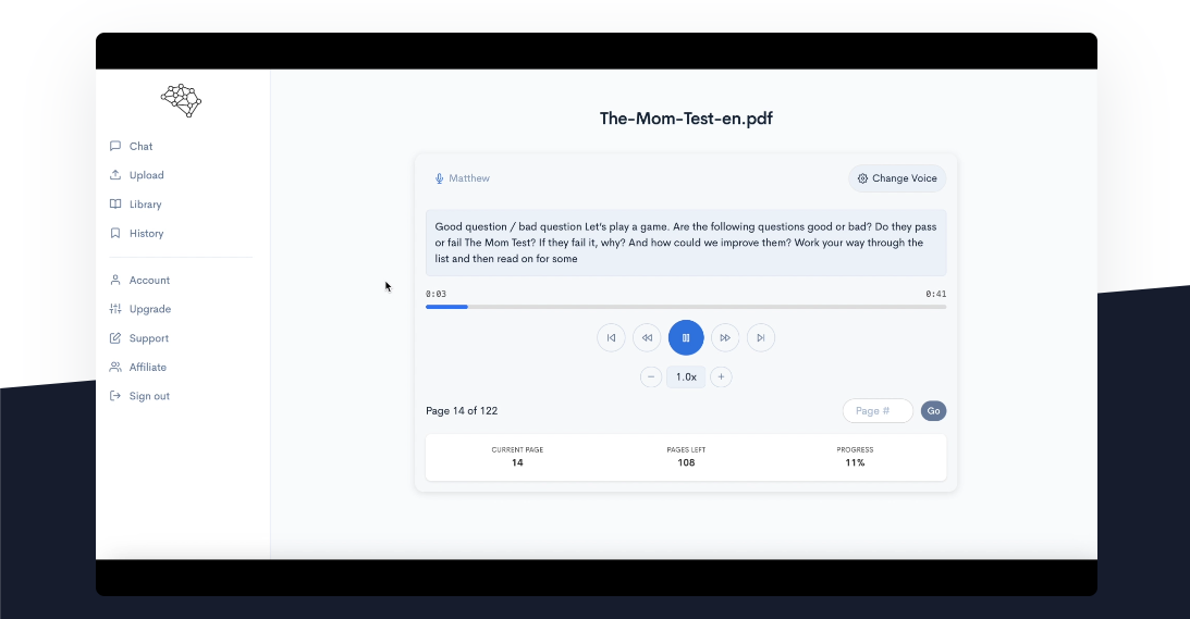 Myreader Process