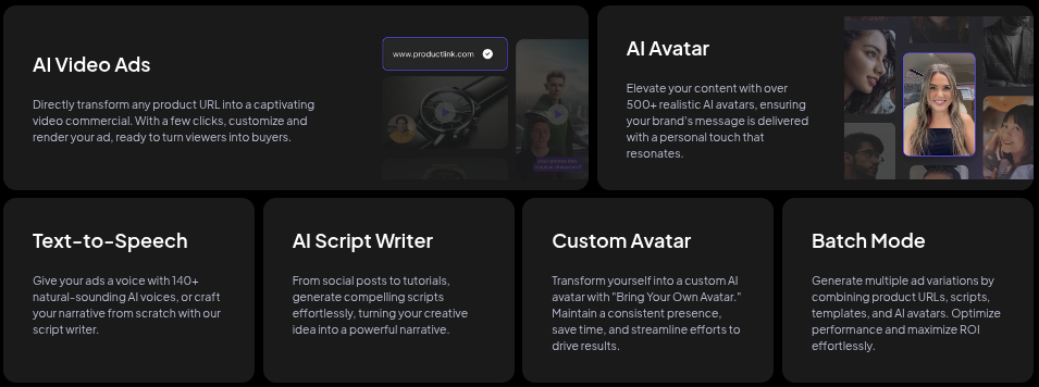 Creatify Features