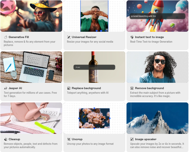 Cliprdrop Features
