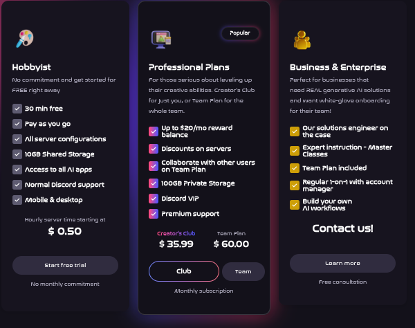 RunDiffusion Pricing