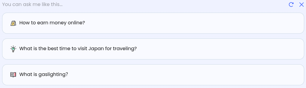 AIChatting Suggestions