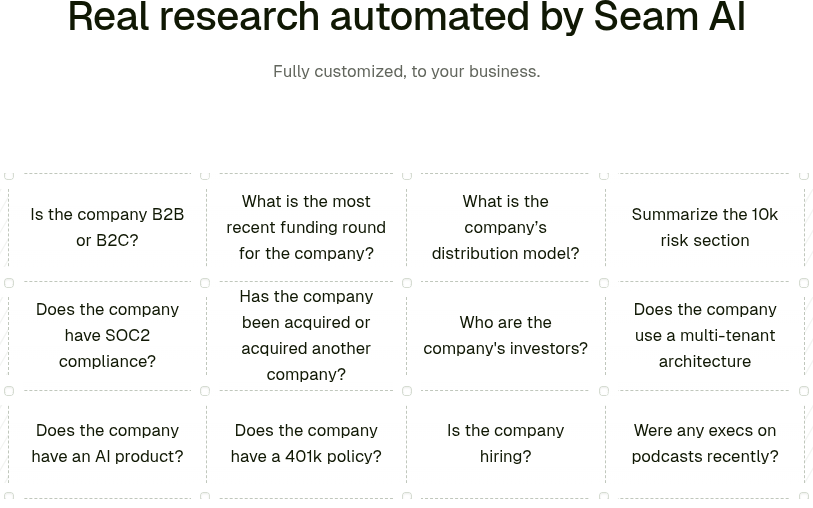 SeamAI Prompts