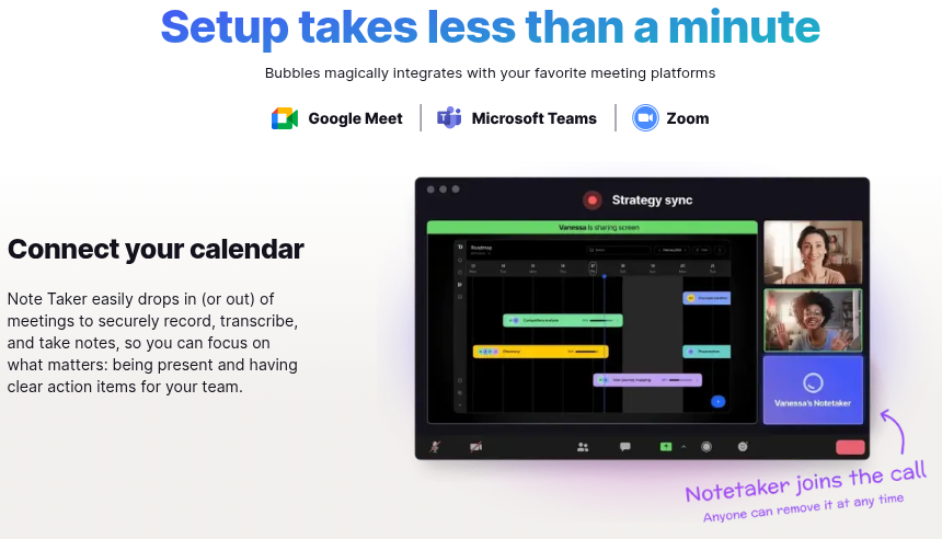 Bubbles Notetaker Overview