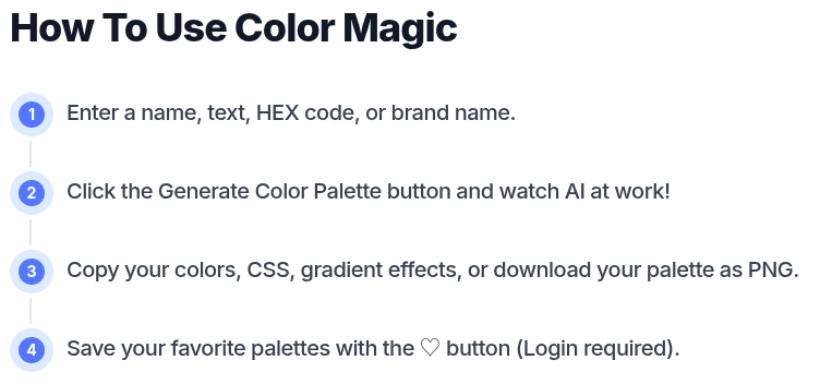 Color magic How it works