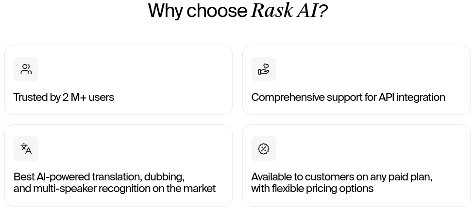 Rask Why choose it?