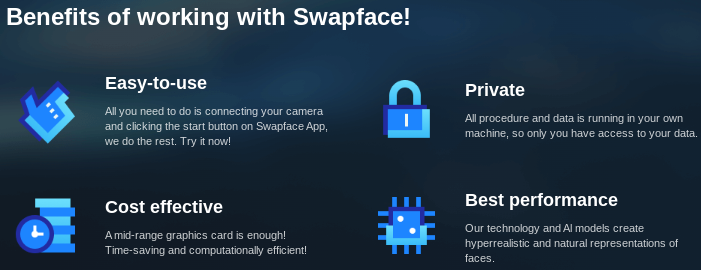 Swapface Benefits