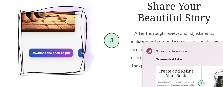 CreateBookAI Step 3