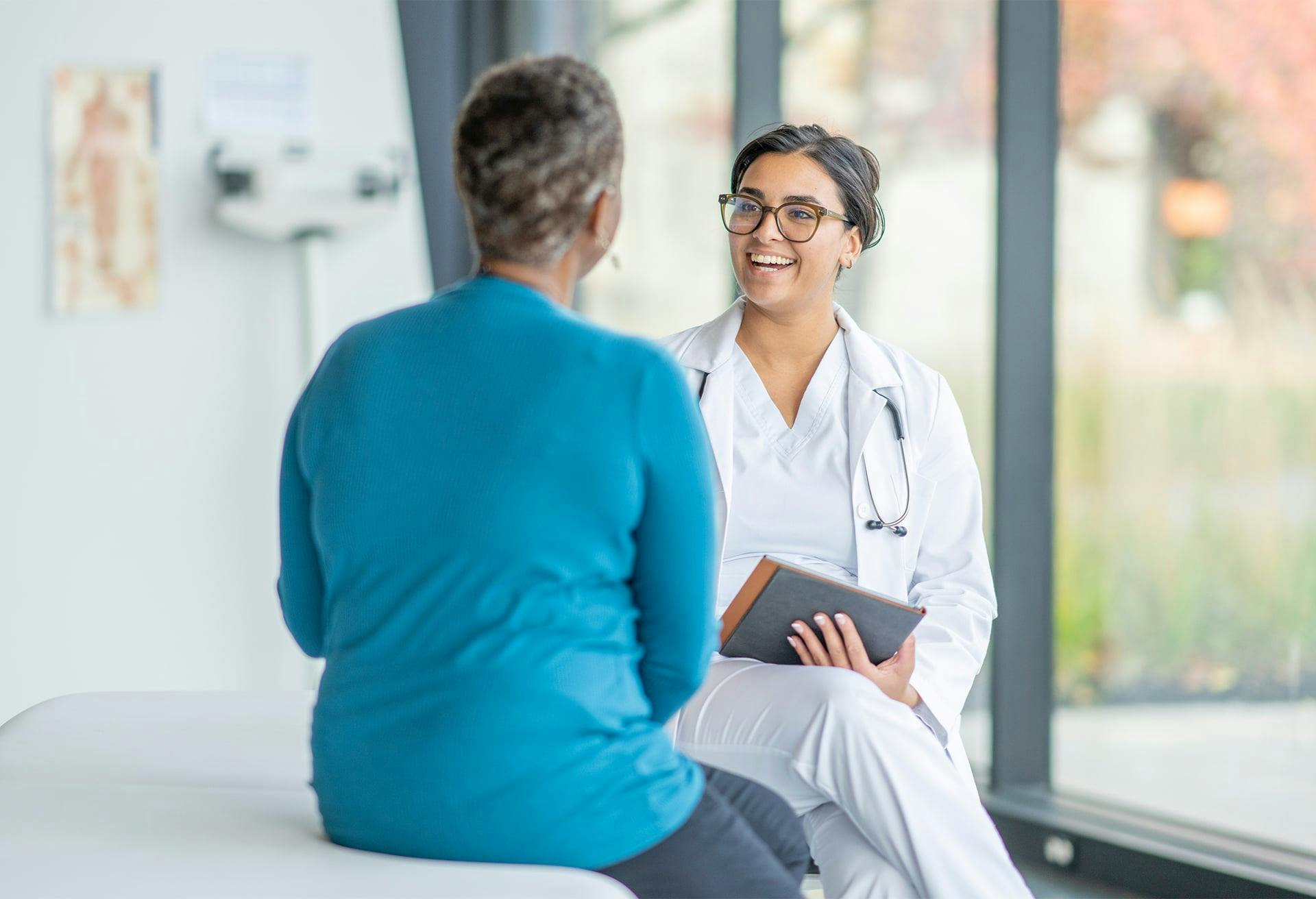 Dr. seeing a patient